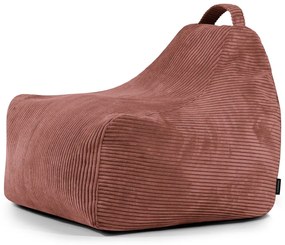 Menčestrový detský sedací vak v tehlovej farbe Game Amuse – SLOWDOWN