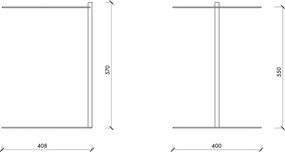 Oceľový okrúhly odkladací stolík 41x40 cm Ande – noo.ma