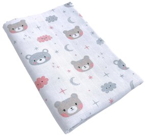 Bavlnená plienka Medvedík Marko | 90x100