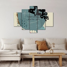 Obraz - Lietajúci balón s dúhou (150x105 cm)