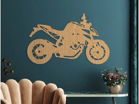 drevko Nálepka na stenu Športová motorka Rozmer obrazu: 37,5 x 65 cm, Farba dekorácie: Čierna