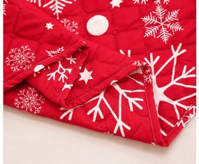 Prehoz na posteľ SNOWFALL červený Rozmer: 170 x 210 cm