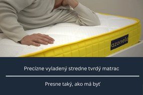 Ortopedický matrac s pamäťovou penou 110x200 cm Yellow