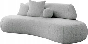 Pohovka trojsedačka Bally (svetlosivá čierna)