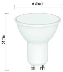 EMOS LED žiarovka, GU10, 5,5W, teplá biela