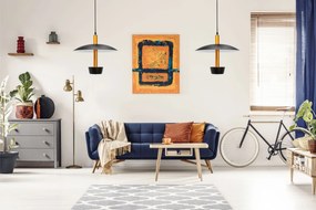 Toolight - Stropné svietidlo APP914-1CP, čierna-zlatá, OSW-01041