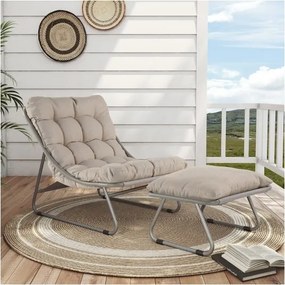 MI Kreslo s podnožkou a stolíkom CLOUD (B)