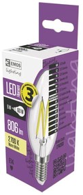 Emos LED žiarovka filament candle 6W E14 WW Z74203