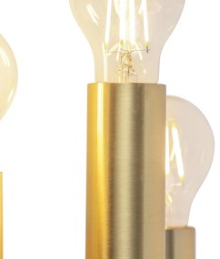 Vintage nástenná lampa zlatá 6-svetlo - Tubi