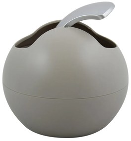 Taupe plastový odpadkový kôš 1 l Bowl Matt – Spirella
