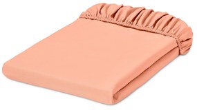 Napínacie prestieradlo z perkálu, marhuľové, štandardná veľkosť