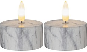 LED sviečky v súprave 2 ks (výška 6 cm) Flamme Marble – Star Trading