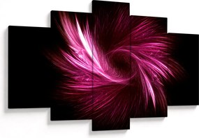Obraz - ružová abstrakcia (150x105 cm)