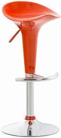 Plastová barová stolička Shine - Oranžová