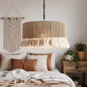 Toolight Toolight, stropné svietidlo 40cm, 1xE27, APP1735-1CP, čierna-hnedá, OSW-05121