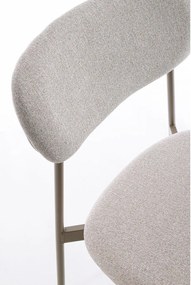 Svetlohnedá čalúnená jedálenská stolička Inka – Yes Everyday