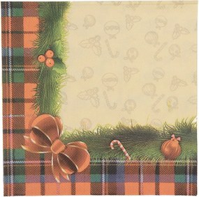 Vianočné papierové obrúsky s girlandou - 33*40 cm (20 ks)
