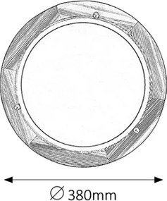 Brilagi - Stropné svietidlo ORBIS 2xE27/60W/230V pr. 38 cm borovica