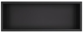CERANO Cerano, zápustná polička s okrajom do obkladu 60x20x10 cm, čierna matná, CER-CER-417461