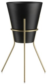 Kvetináč na stojane LOFT 24 cm čierny