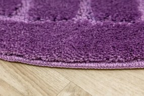 Kúpeľňový koberček Ocean fialový ovál