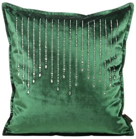 Dekorstudio Luxusná dekoračná obliečka na vankúš JWD-04 v zelenej farbe