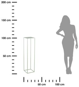 Stojan na kvety 100x24 cm svetlozelená