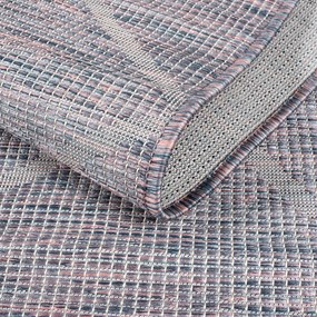 Dekorstudio Šnurkový koberec PALM 3075 - ružovomodrý Rozmer koberca: 80x150cm