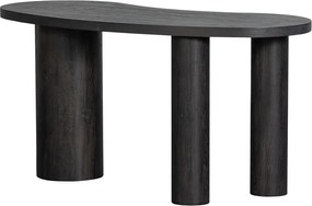 Tmavohnedý konzolový stolík v dekore borovice 70x150 cm Maan – WOOOD