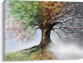 Obraz - Strom štyroch ročných období (70x50 cm)