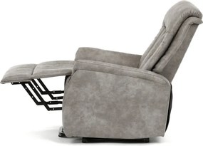 Polohovacie kreslo sivé, elektrické TV-Q8575 GREY3
