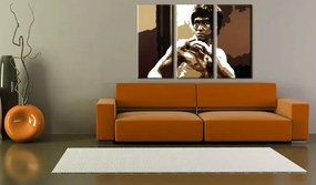 Ručne maľovaný POP Art obraz AL Bruce Lee | rôzne rozmery