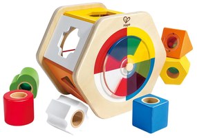 Drevená vkladačka s geometrickými tvarmi