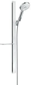 Hansgrohe Raindance Select S, sprchová sada 120 3jet so sprchovou tyčou 90 cm a miskou na mydlo, biela/chrómová, HAN-27648400