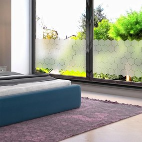 Súprava 50 matných nálepiek na sklo Ambiance Hexagon