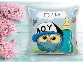 Detská obliečka na vankúš 43x43 cm Boy Owl – Mila Home