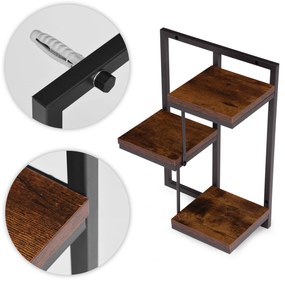 ModernHome Nástenná polica na kvety - 3 úrovne ModernHome