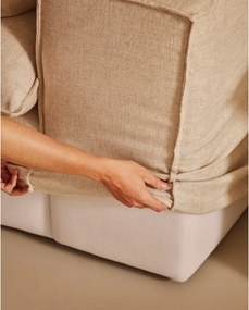 Béžová ľanová pohovka 280 cm Anarela – Kave Home