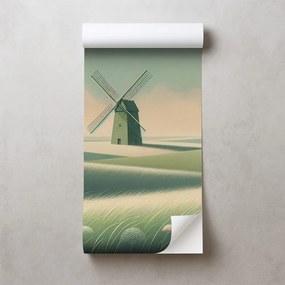 Samolepiaca fototapeta krajina s veterným mlynom