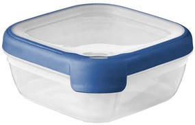 Nádoba štvorcová 0,75l 252968 priehľadná/modrá