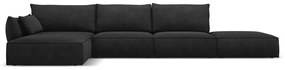 Tmavosivá rohová pohovka (ľavý roh) Vanda - Mazzini Sofas
