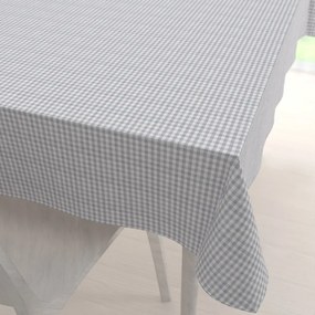 Biante Dekoračný obdĺžnikový obrus Rebeka RE-015 Svetlo sivo-biela kocka malá 50x100 cm