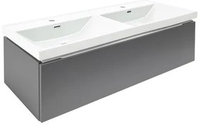 Kúpeľňová skrinka s umývadlom SAT Feel 120x30x44, 8 cm antracit mat SATFEEL120ANTU4, 1 ks