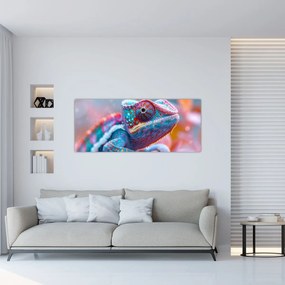 Obraz - Sfarbený chameleón (120x50 cm)