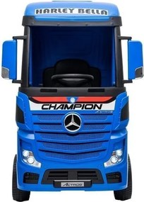 LEAN CARS Elektrické autíčko Mercedes Actros modré lakované MP4