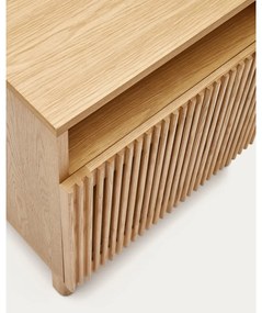 Nočný stolík v dekore duba v prírodnej farbe Beyla – Kave Home