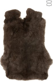 Tmavo hnedá králičia koža Rabbi - 30*40cm