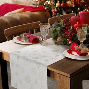 VIANOČNÝ OBRUS FLASH14 135X180 CM VZOROVANÝ