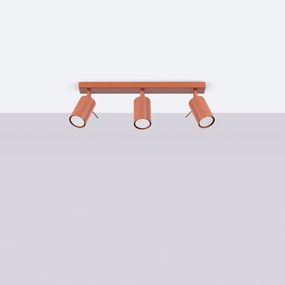 Bodové svietidlo Ring, 3x oranžové kovové tienidlo, (možnosť polohovania)