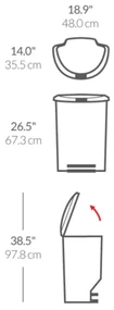 Odpadkový kôš simplehuman CW1355 50 l